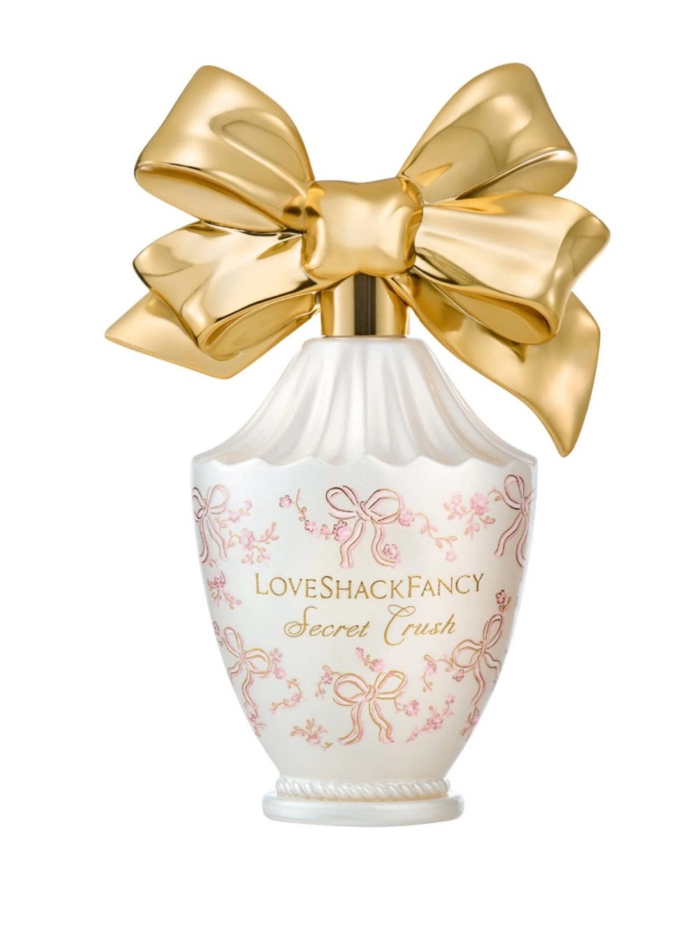 LoveShackFancy Secret Crush Perfume Bottle - White & Gold